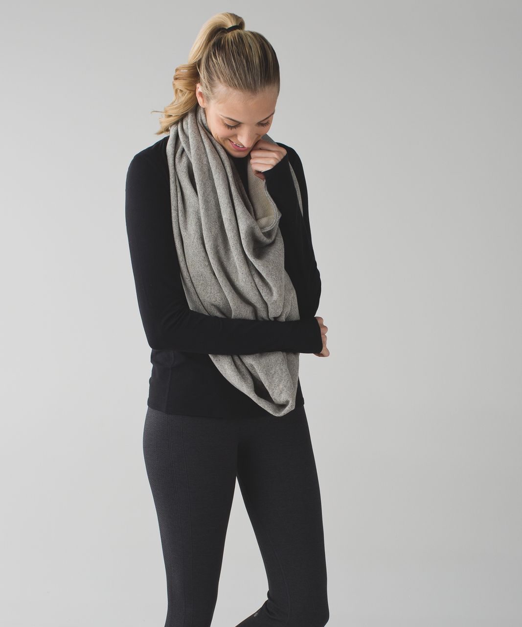 Lululemon Secret Sanctuary Scarf - Heathered Black