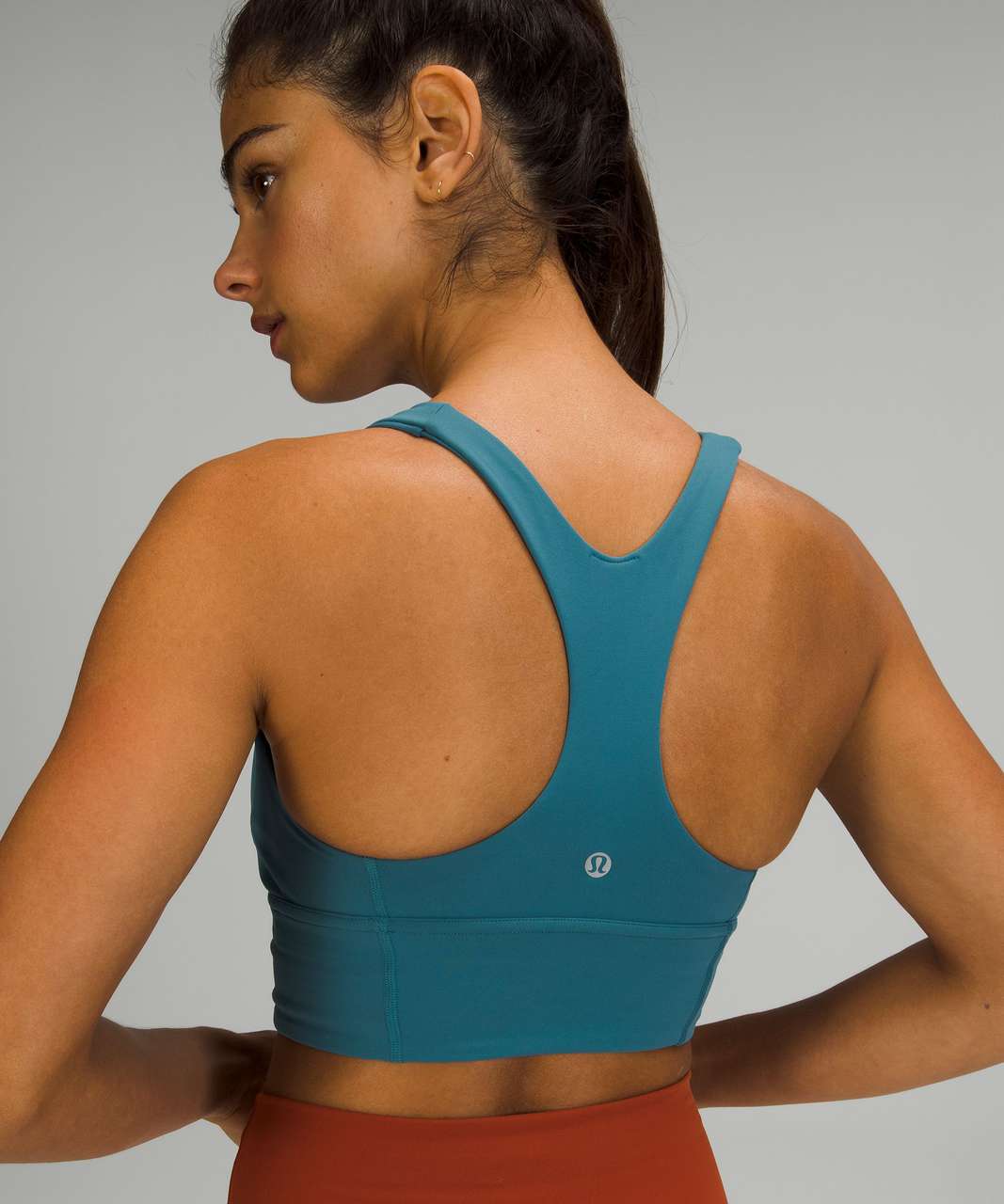 Lululemon Wunder Train Longline Bra *Medium Support, C/D Cup - Capture Blue  - lulu fanatics