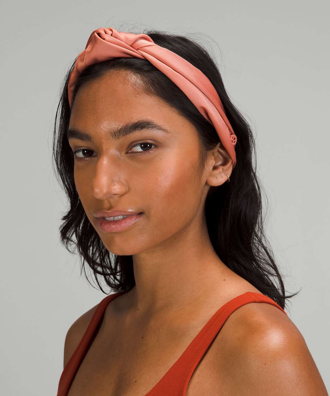 Lululemon Knot Stopping Satin Headband - Pink Savannah