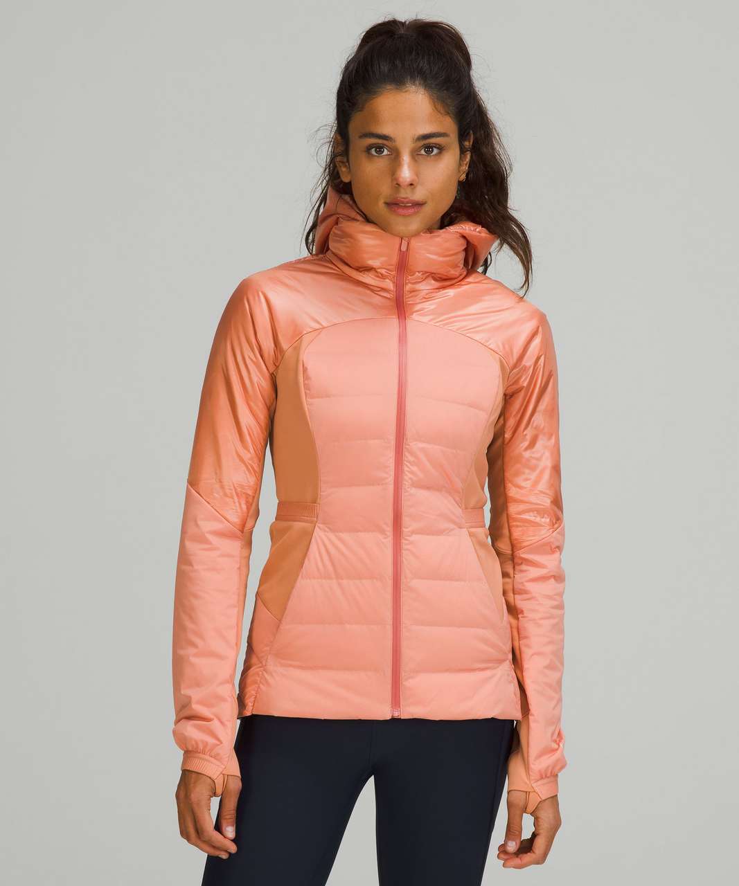 Lululemon Down for It All Jacket *Shine - Pink Savannah - lulu fanatics