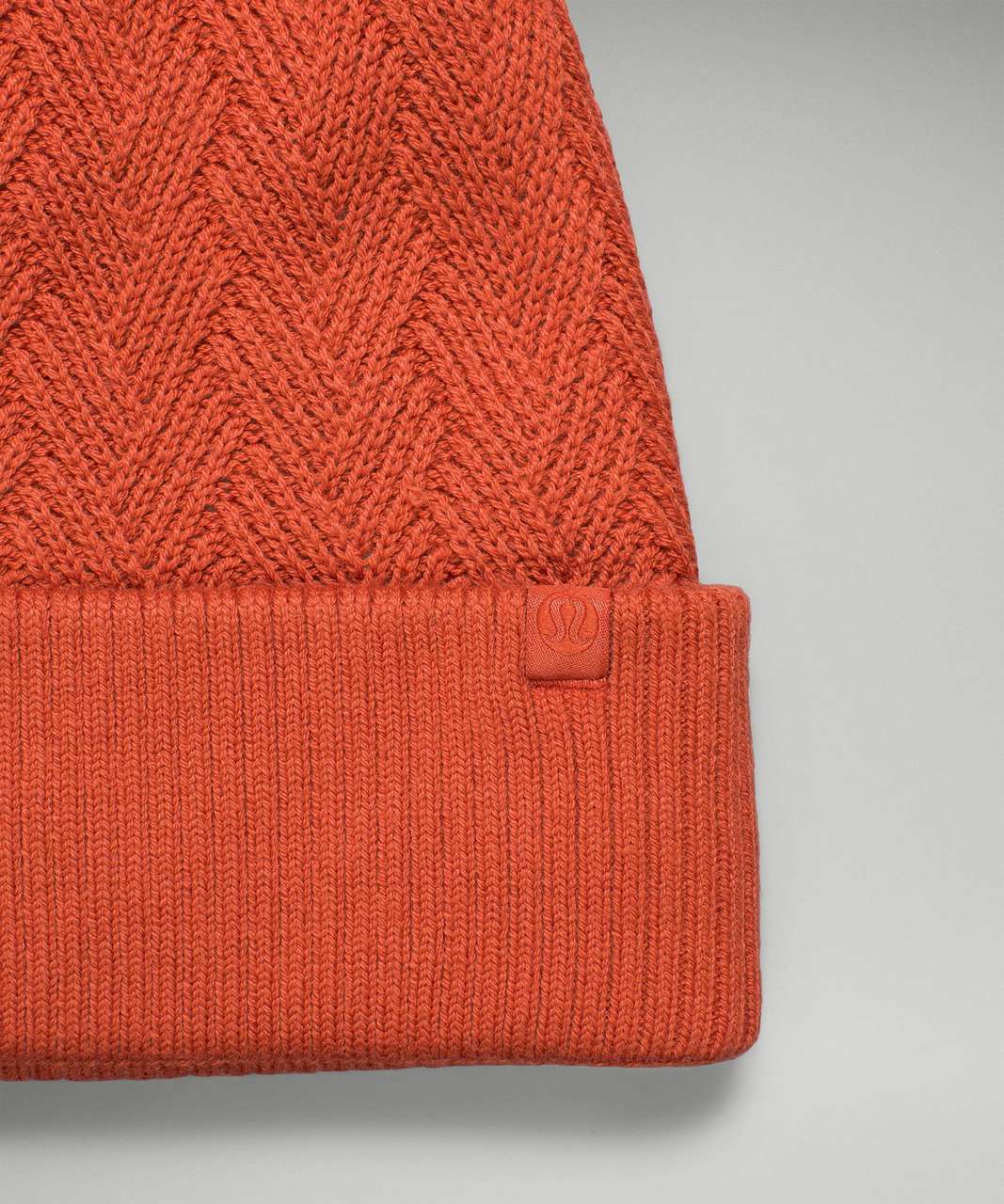 Lululemon Chevron Knit Pom Beanie - Canyon Orange