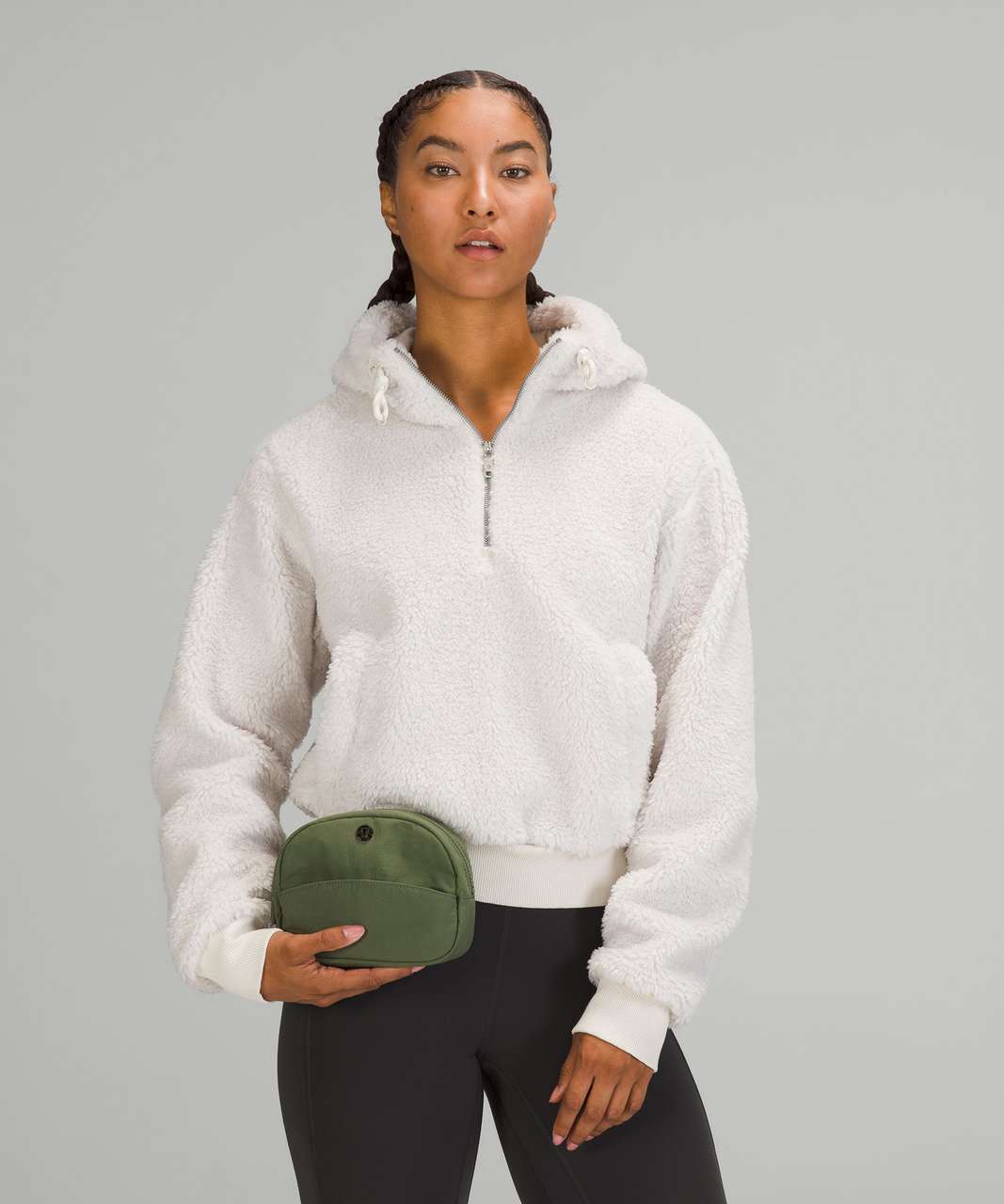 Lululemon Double-Zip Mini Pouch - Green Twill