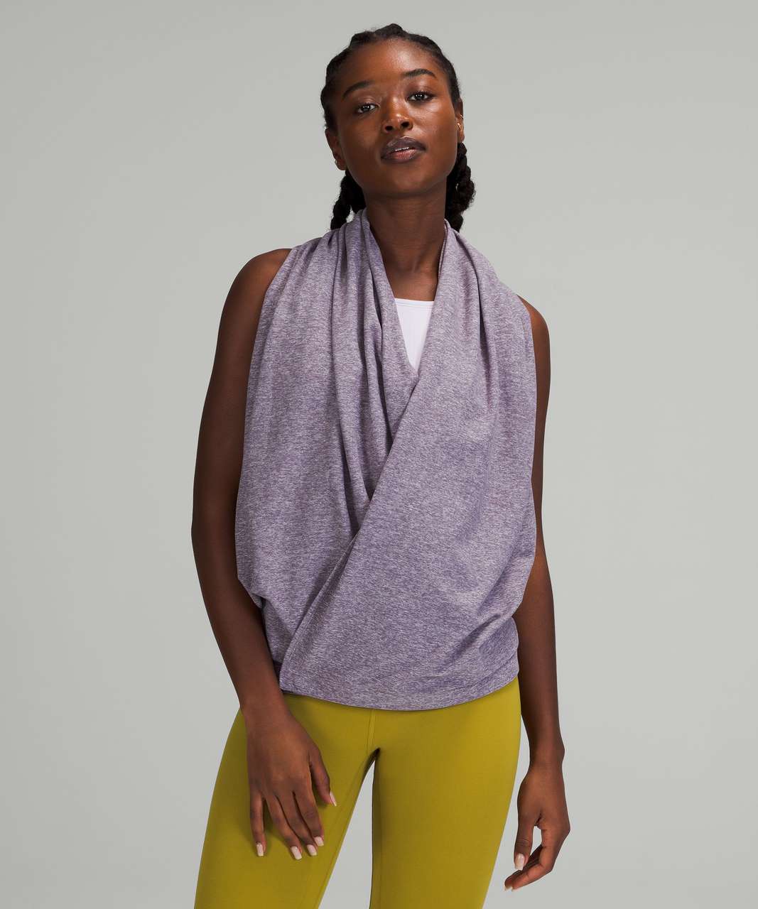 Lululemon Customizable Snap Scarf - Heathered Dusky Lavender