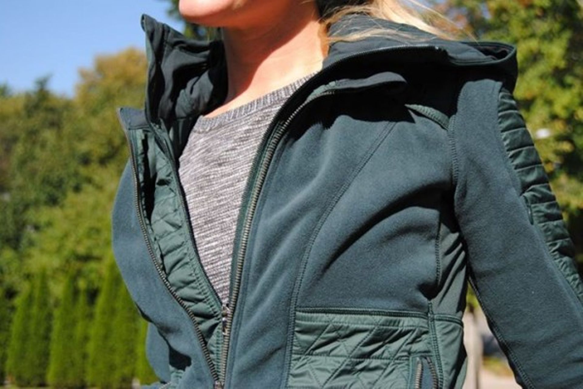 Lululemon Fleecy Keen Jacket II - Fuel Green - lulu fanatics