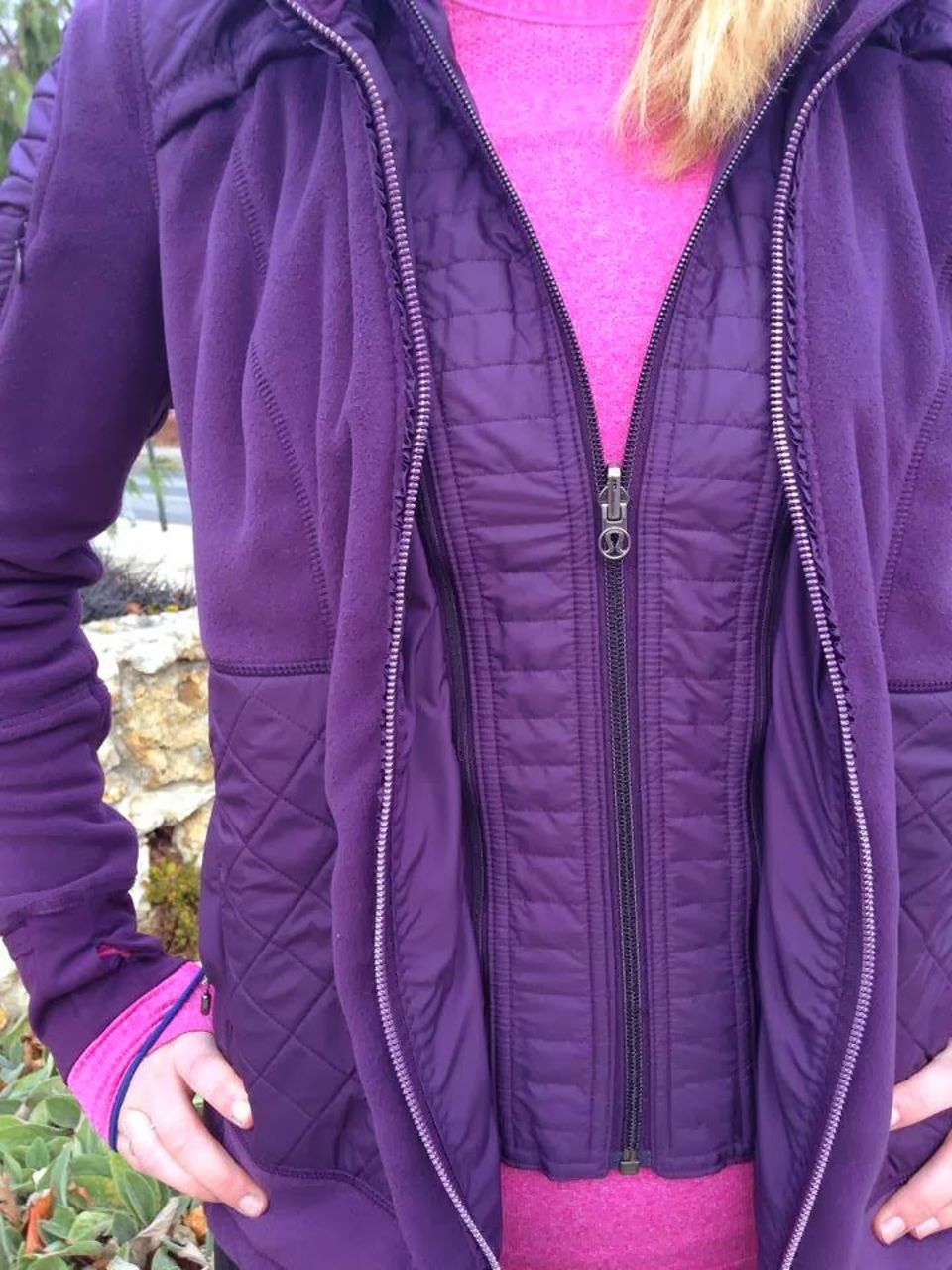 Lululemon Fleecy Keen Jacket - Deep Zinfandel