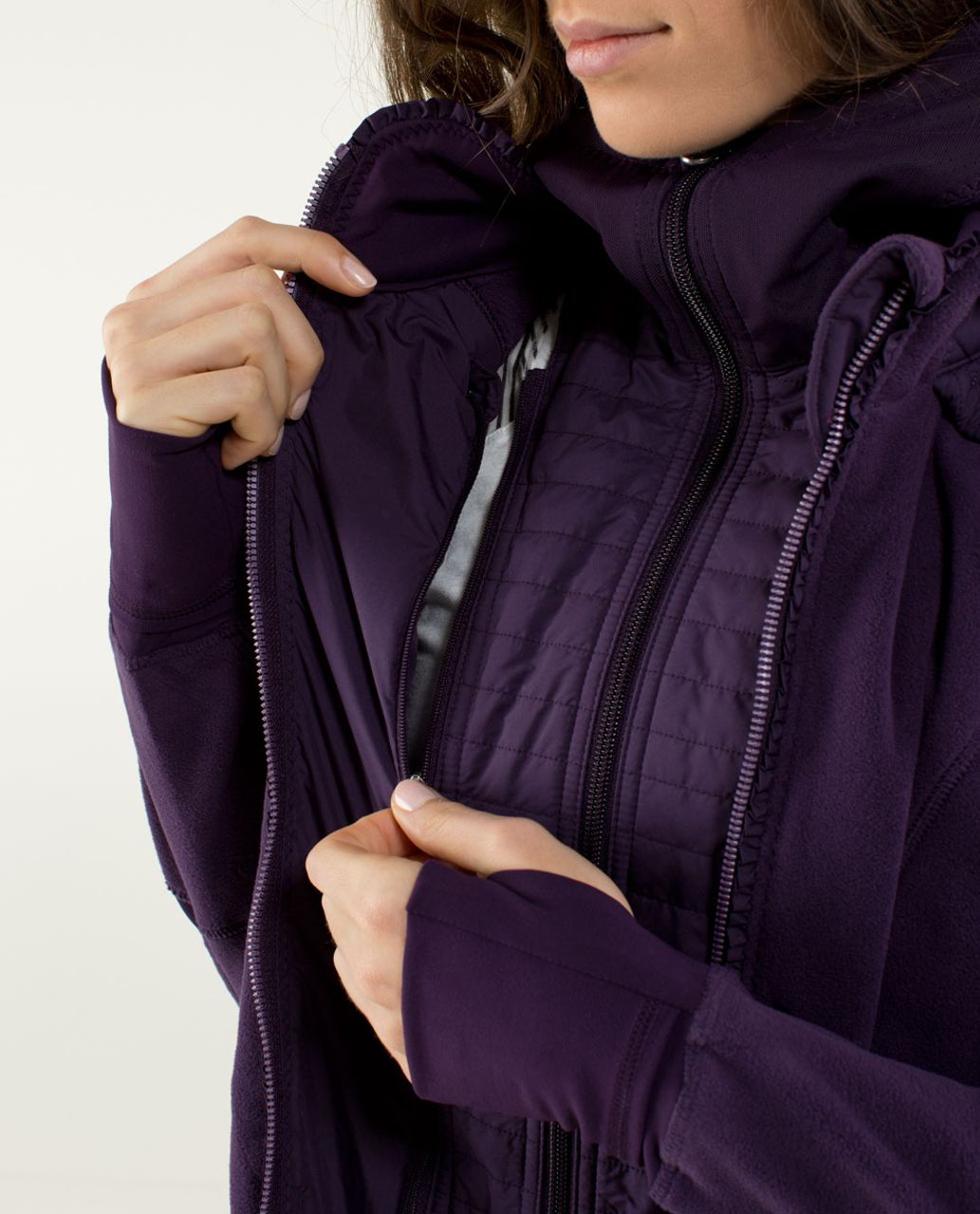 Lululemon Fleecy Keen Jacket - Deep Zinfandel