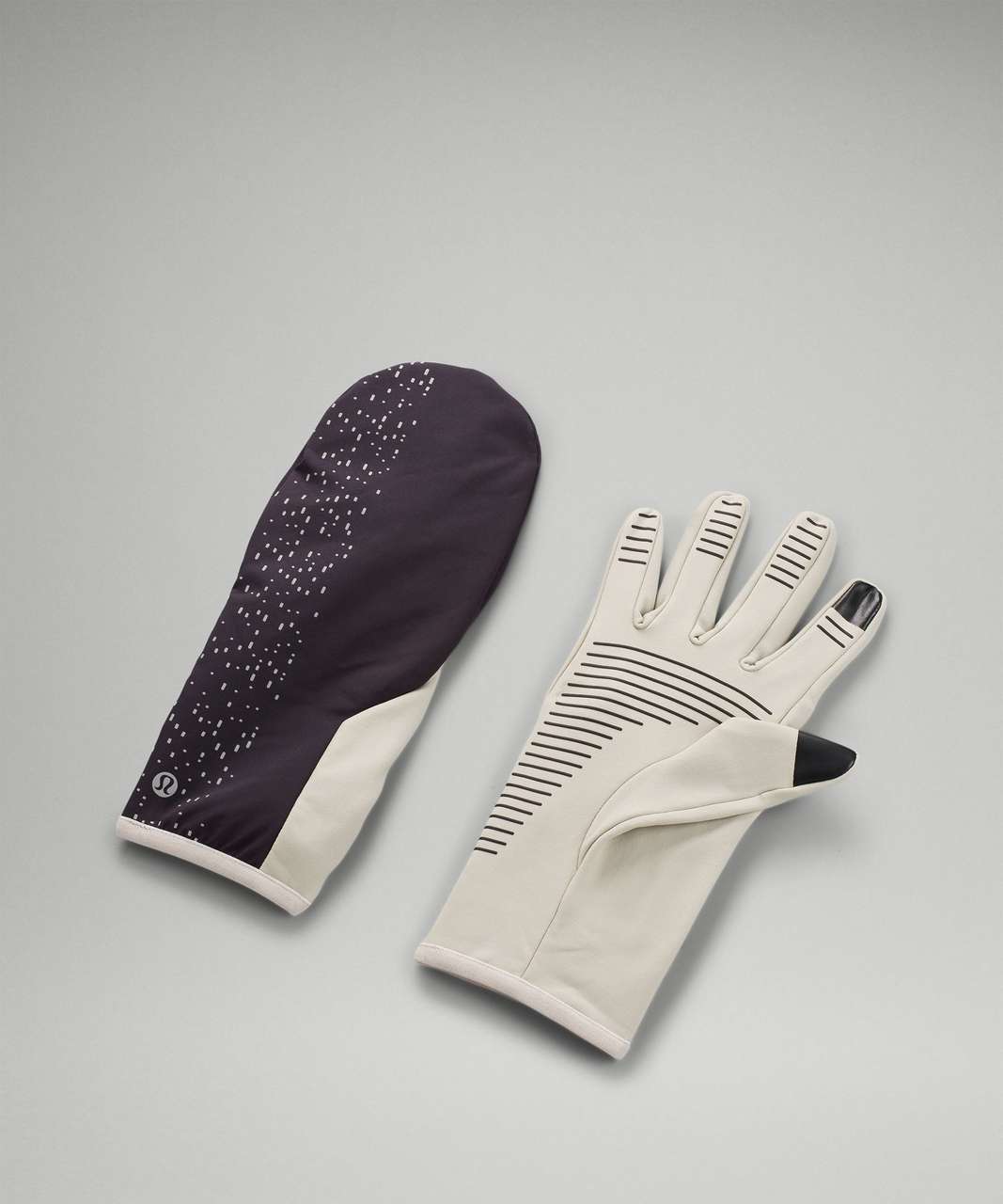 Lululemon Cold Terrain Hooded Gloves - Raw Linen
