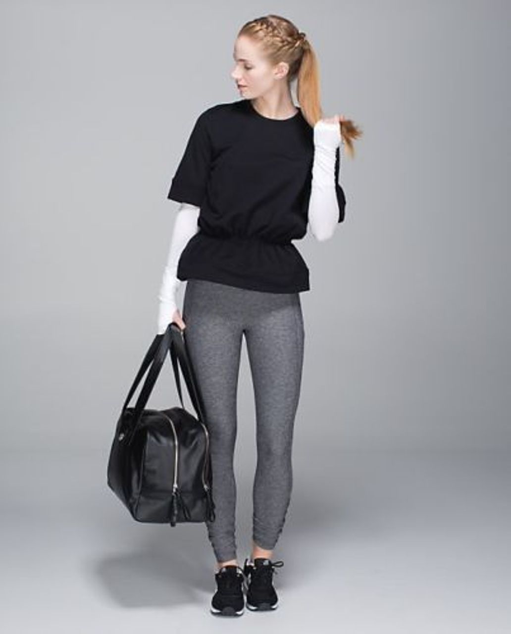 Lululemon Peplum Pullover - Black