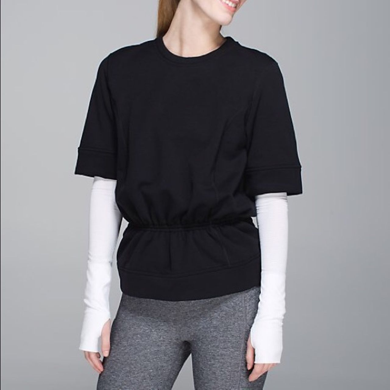 Lululemon Peplum Pullover - Black