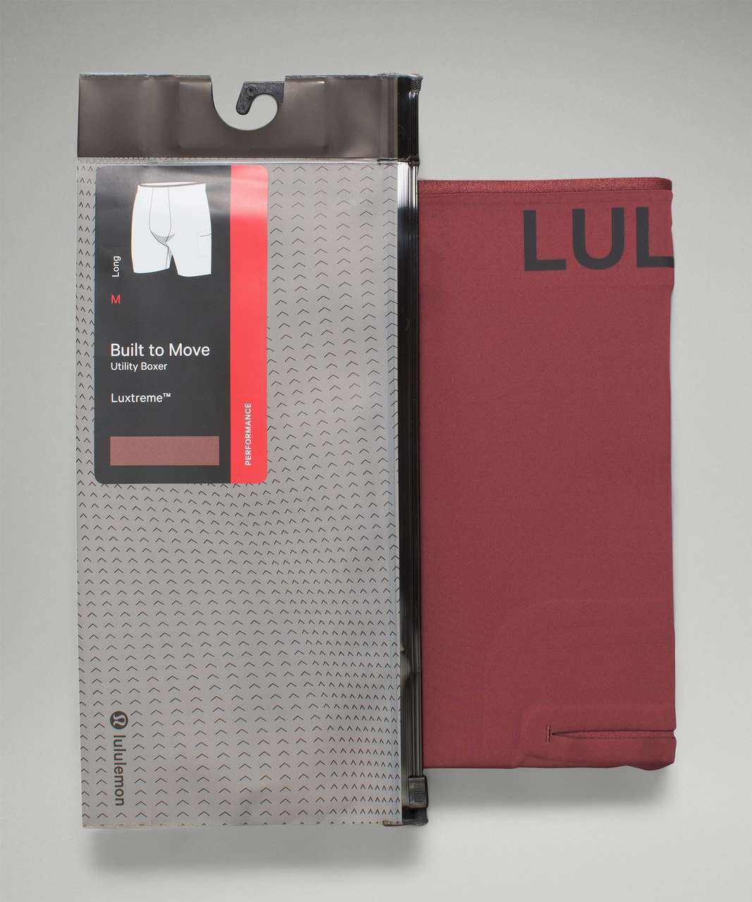 Lululemon Built to Move Utility Boxer 7" - Smoky Red