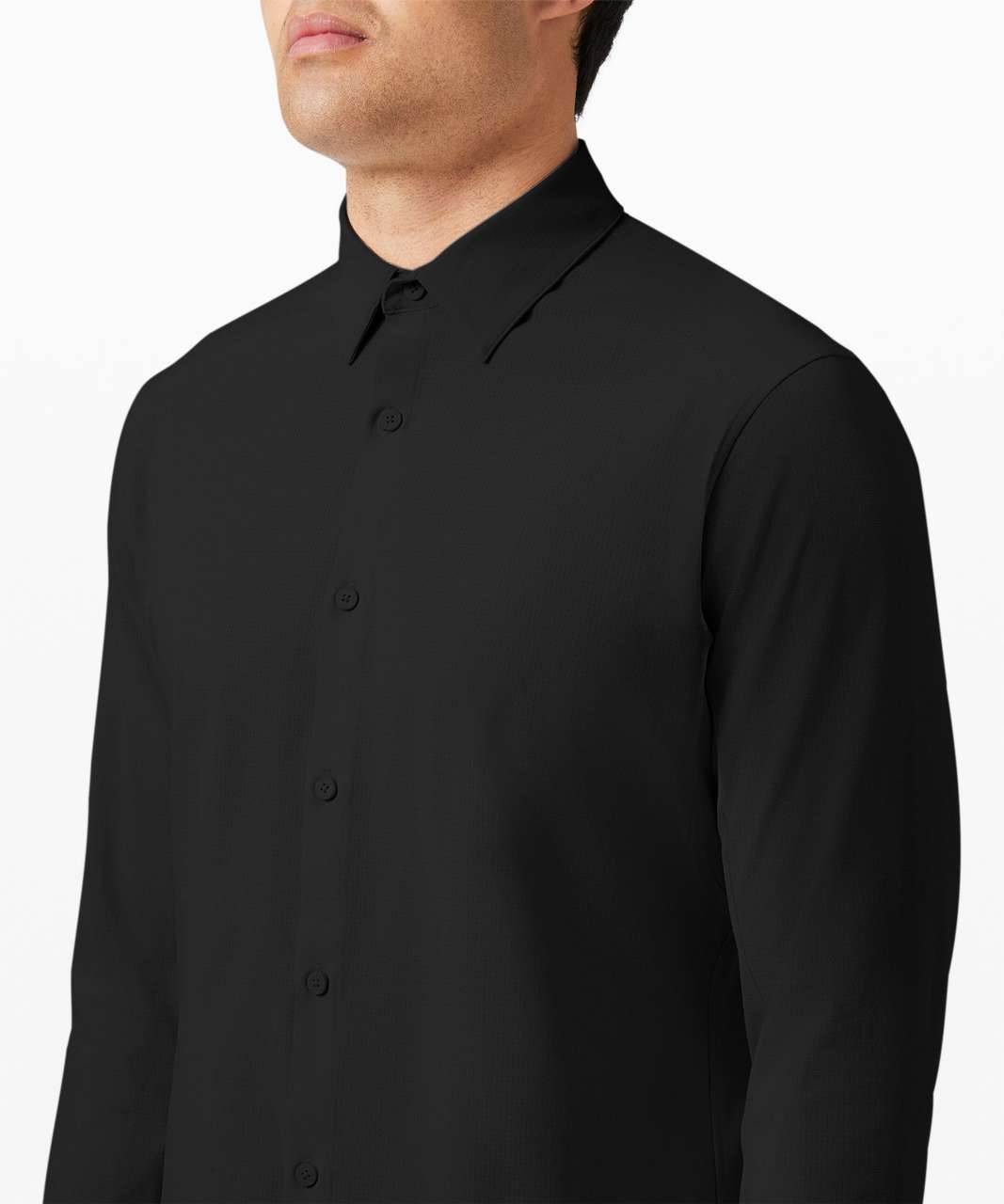 Lululemon Airing Easy Long Sleeve Button Up Shirt *Ventlight Mesh - Black