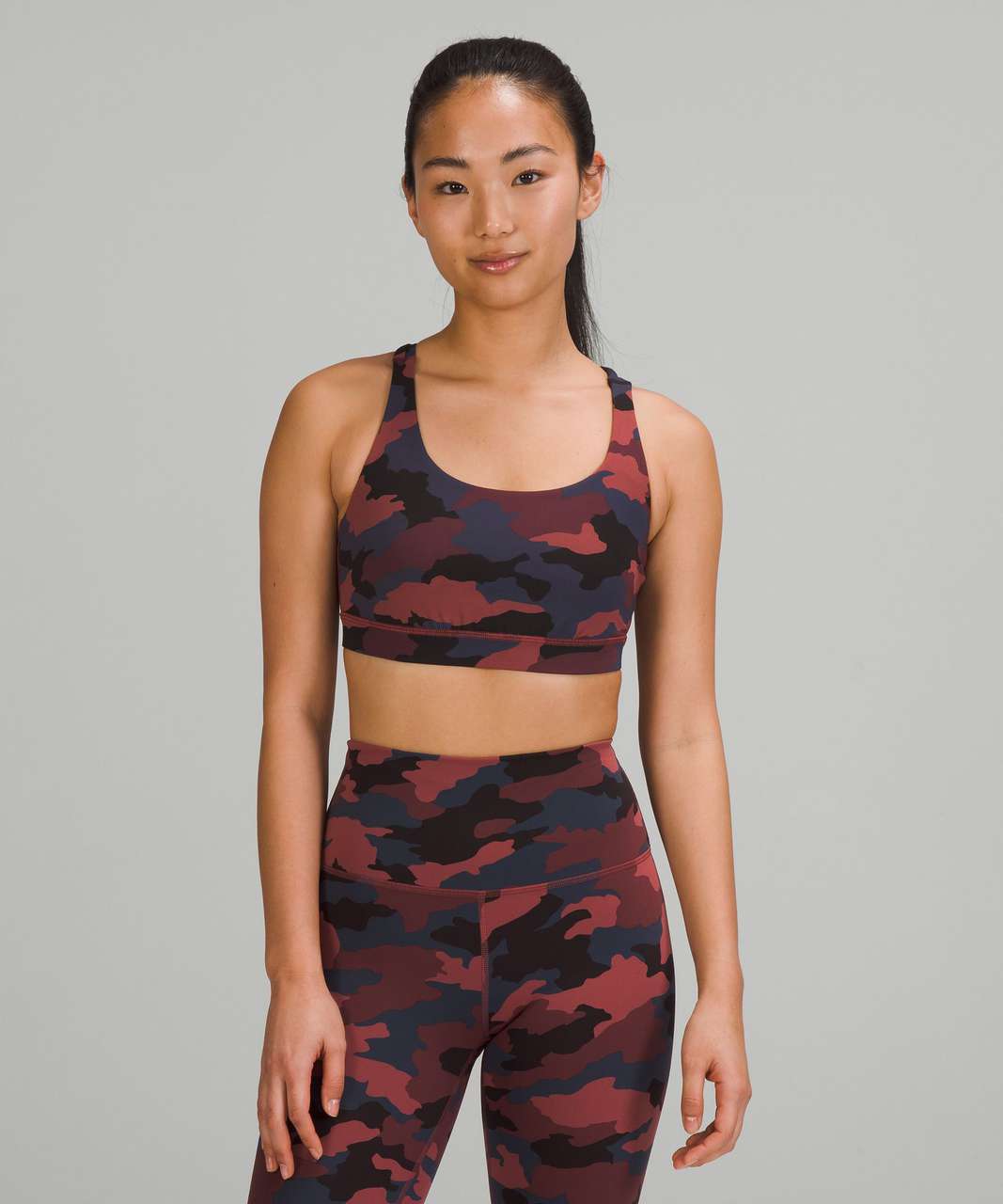 Lululemon Flow Y Black Camo Sports Bra - $35 (27% Off Retail) - From Hannah