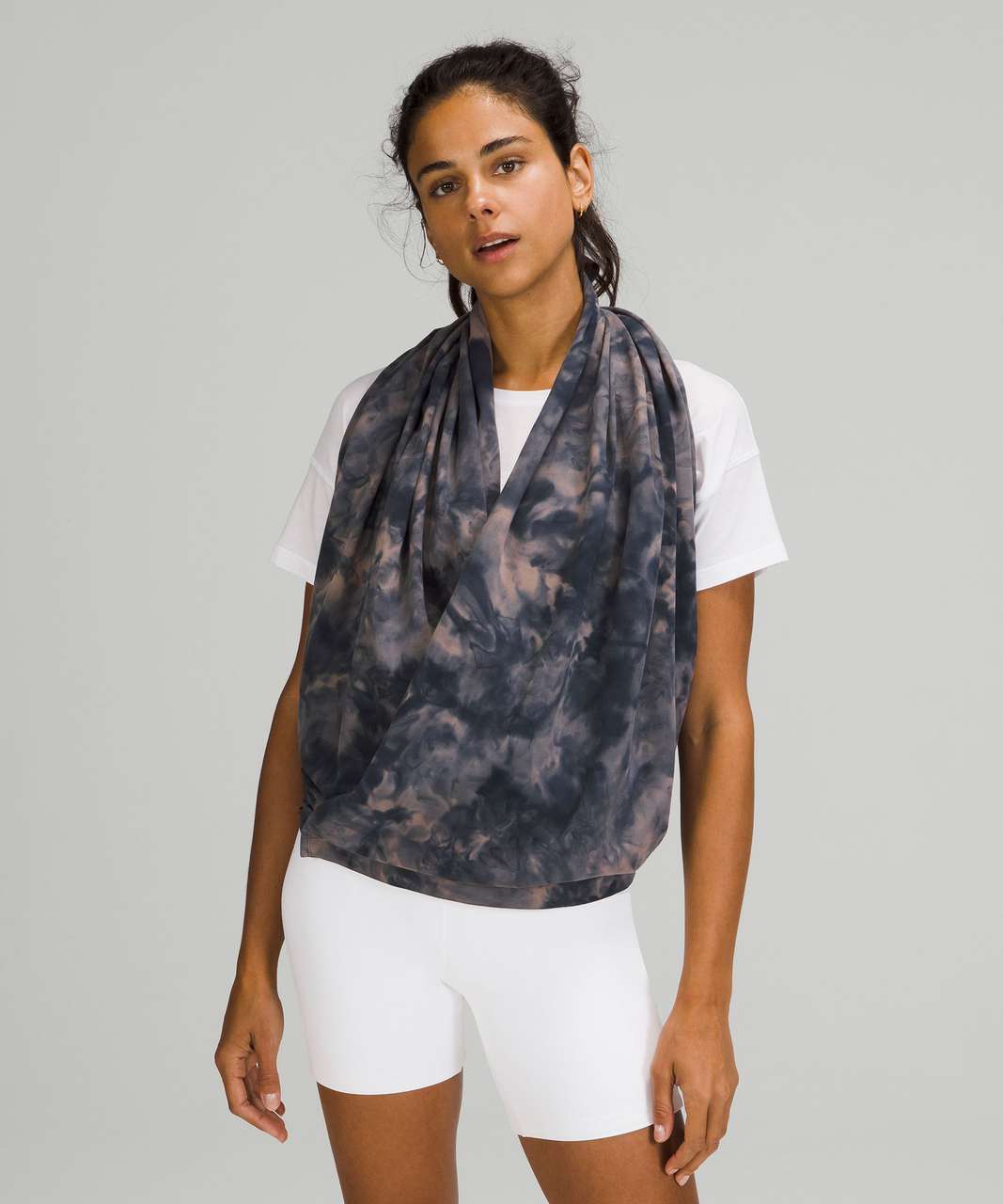 Lululemon Customizable Snap Scarf - Diamond Dye Lunar Rock True Navy