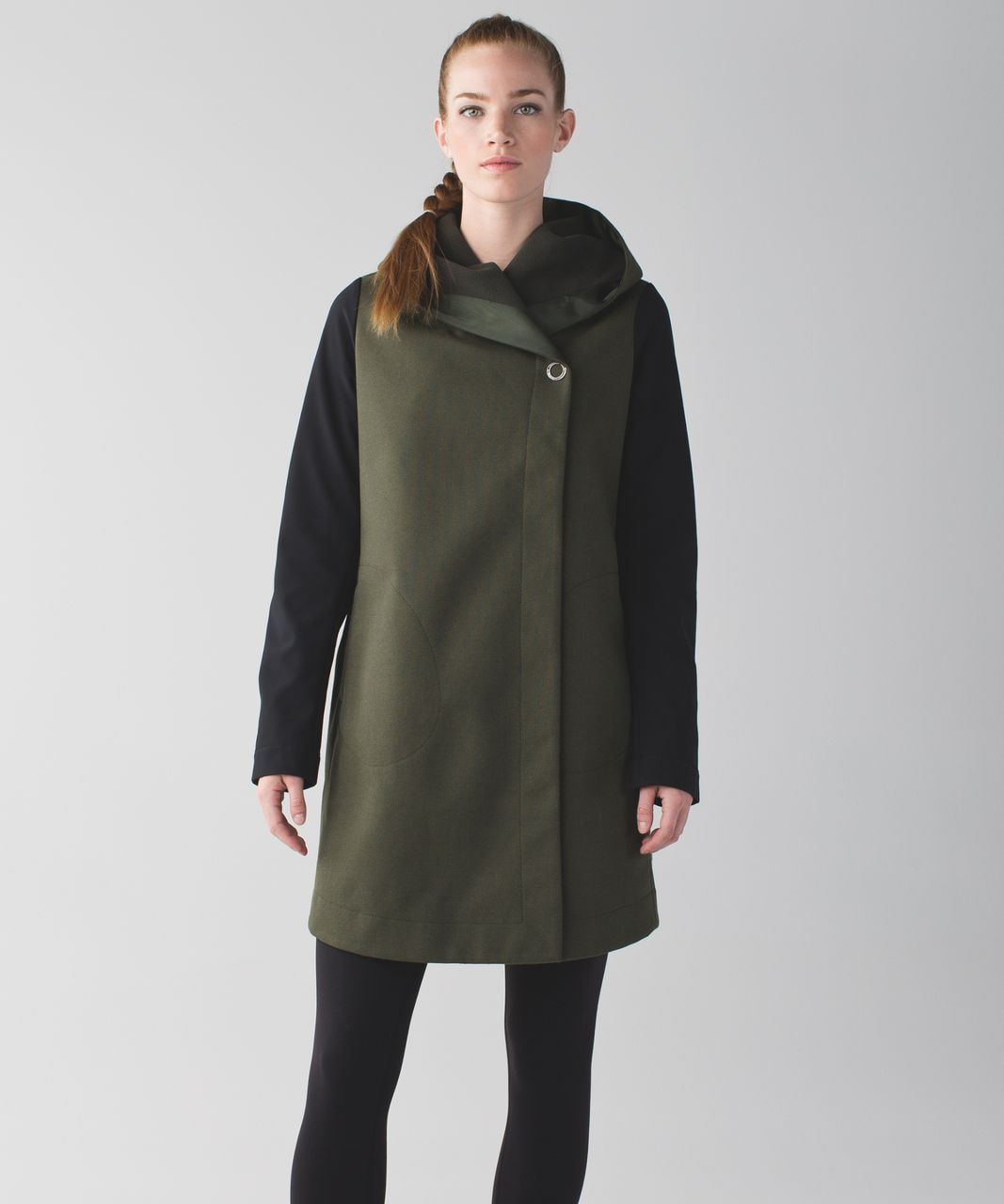 Lululemon Savasana Softshell II - Gator Green / Heathered Fatigue Green / Black