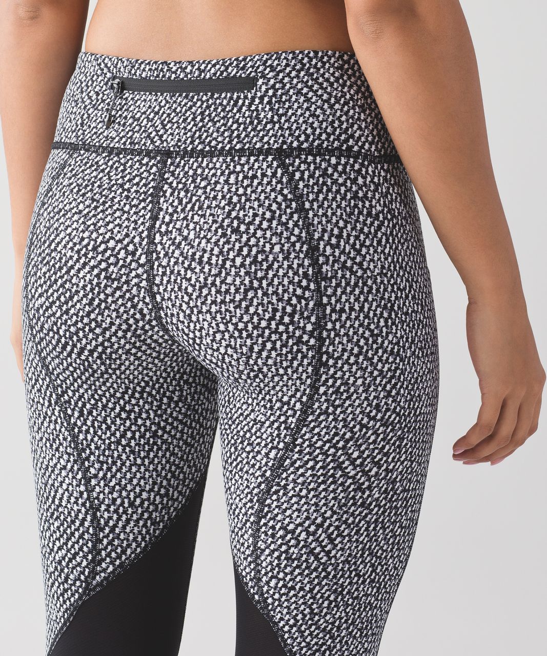 Lululemon Pace Rival Crop - Scatter Star Arctic Grey Black / Black