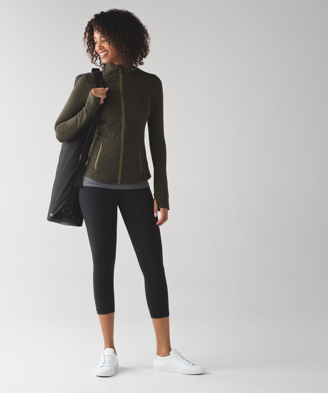 Lululemon Define Jacket - Black / Brave Olive / Dark Olive