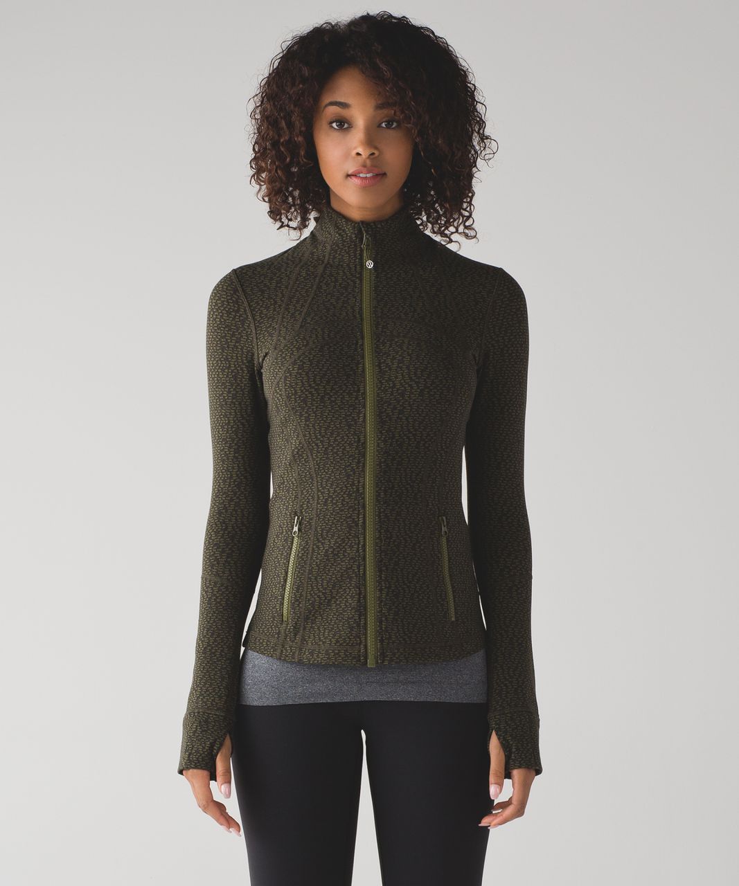 Lululemon Define Jacket - Black / Brave Olive / Dark Olive