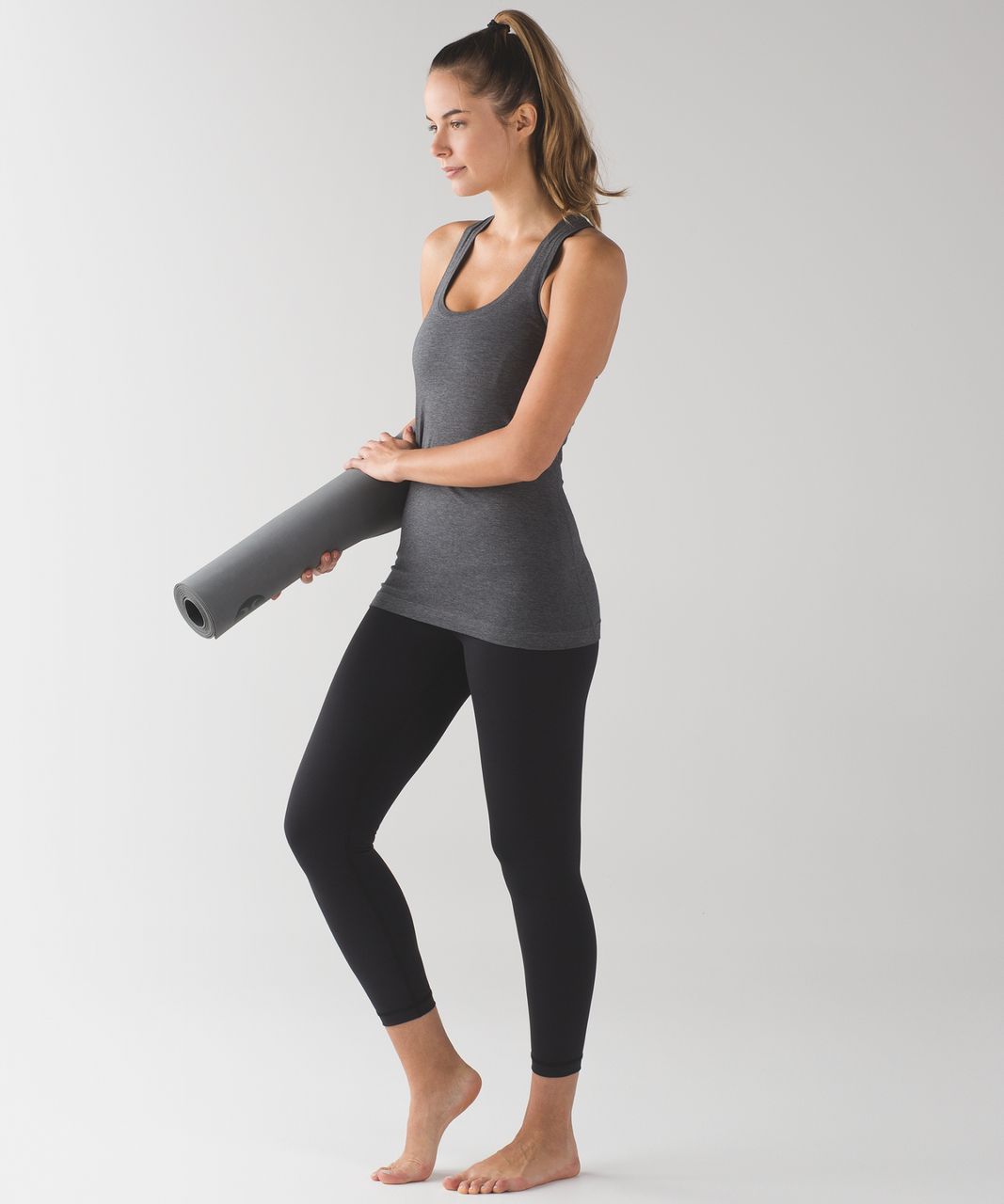 Lululemon Cool Racerback II (Pima) - Heathered Pitch Grey