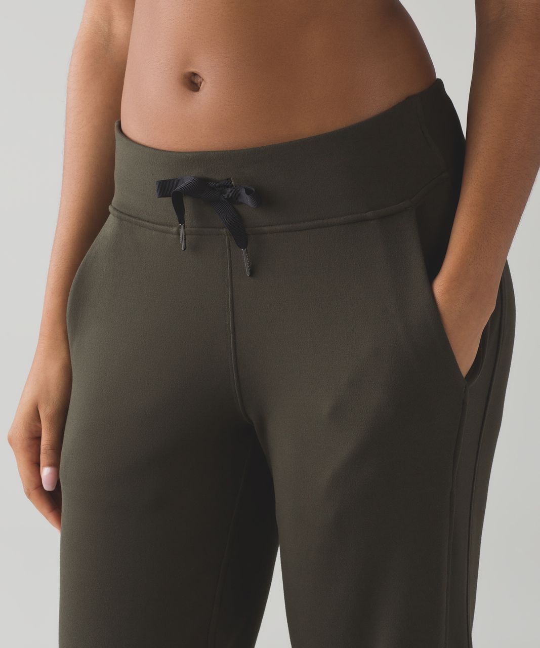 Lululemon Ready To Rulu Pant - Wee Stripe Dark Olive Heathered Dark Olive / Dark Olive