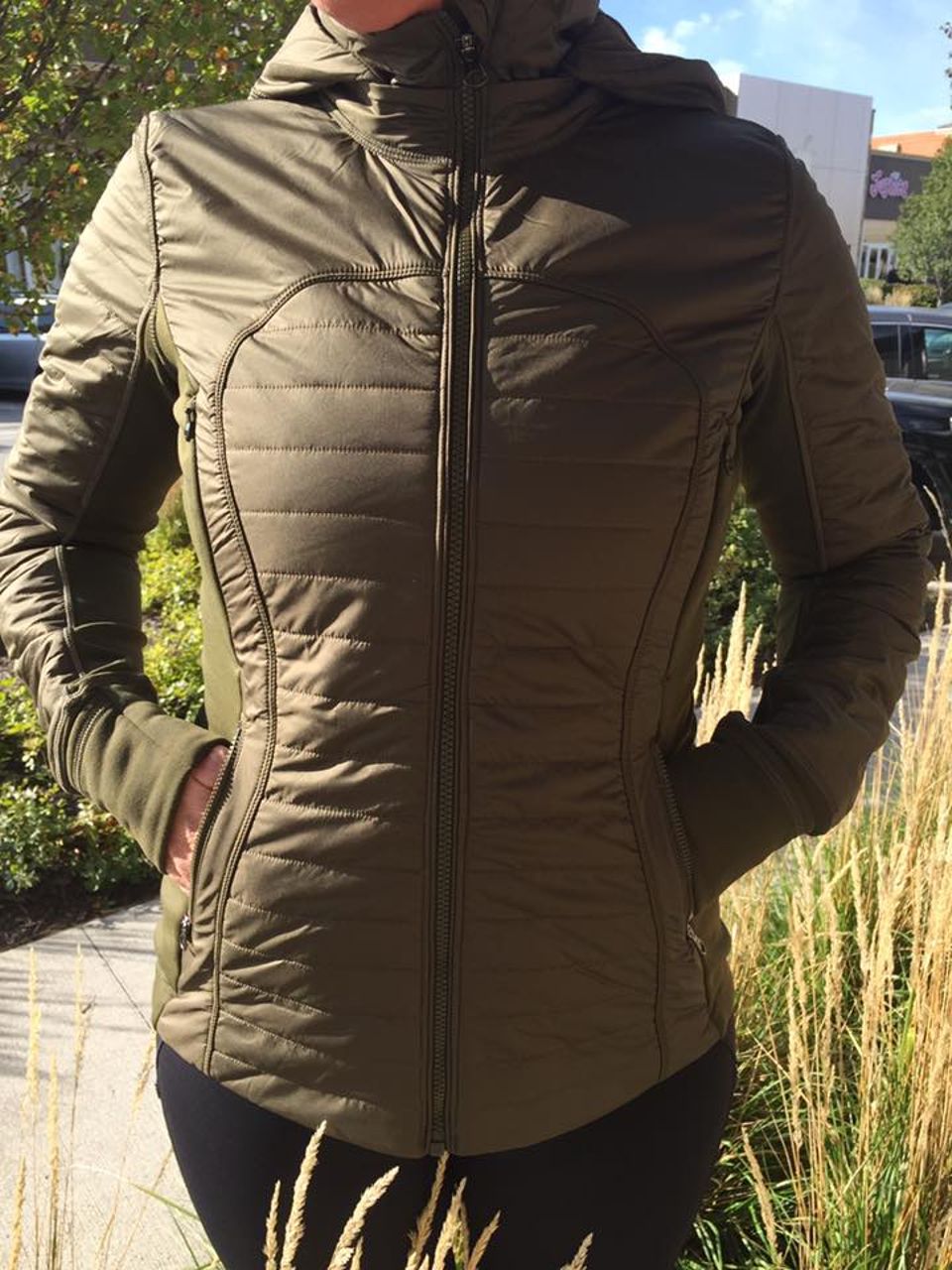 Lululemon First Mile Jacket - Military Green - lulu fanatics