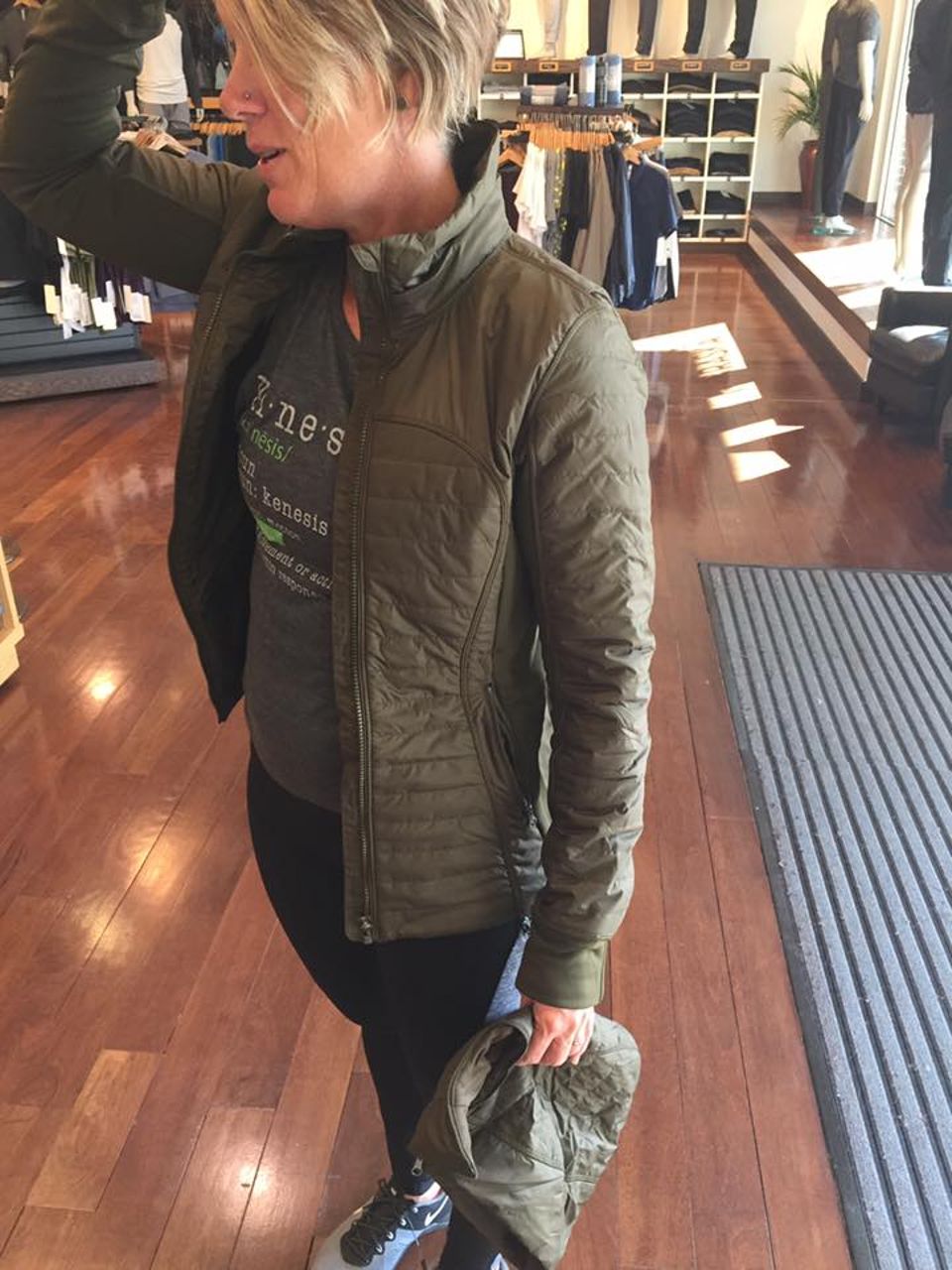 Lululemon First Mile Jacket - Military Green