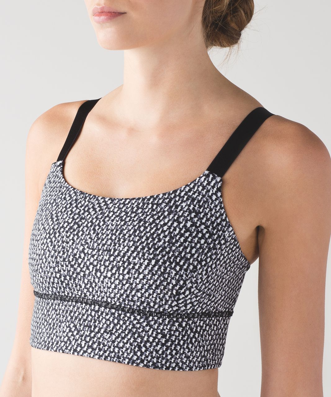 Lululemon Both Ways Bra - Scatter Star Arctic Grey Black / Black