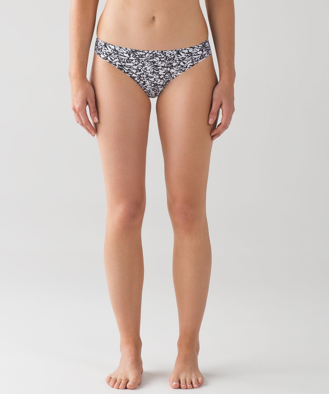 Lululemon Namastay Put Thong II - Ice Breaker White Black