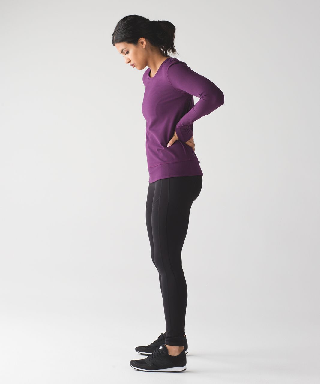 Lululemon Rush Hour Long Sleeve - Darkest Magenta - lulu fanatics