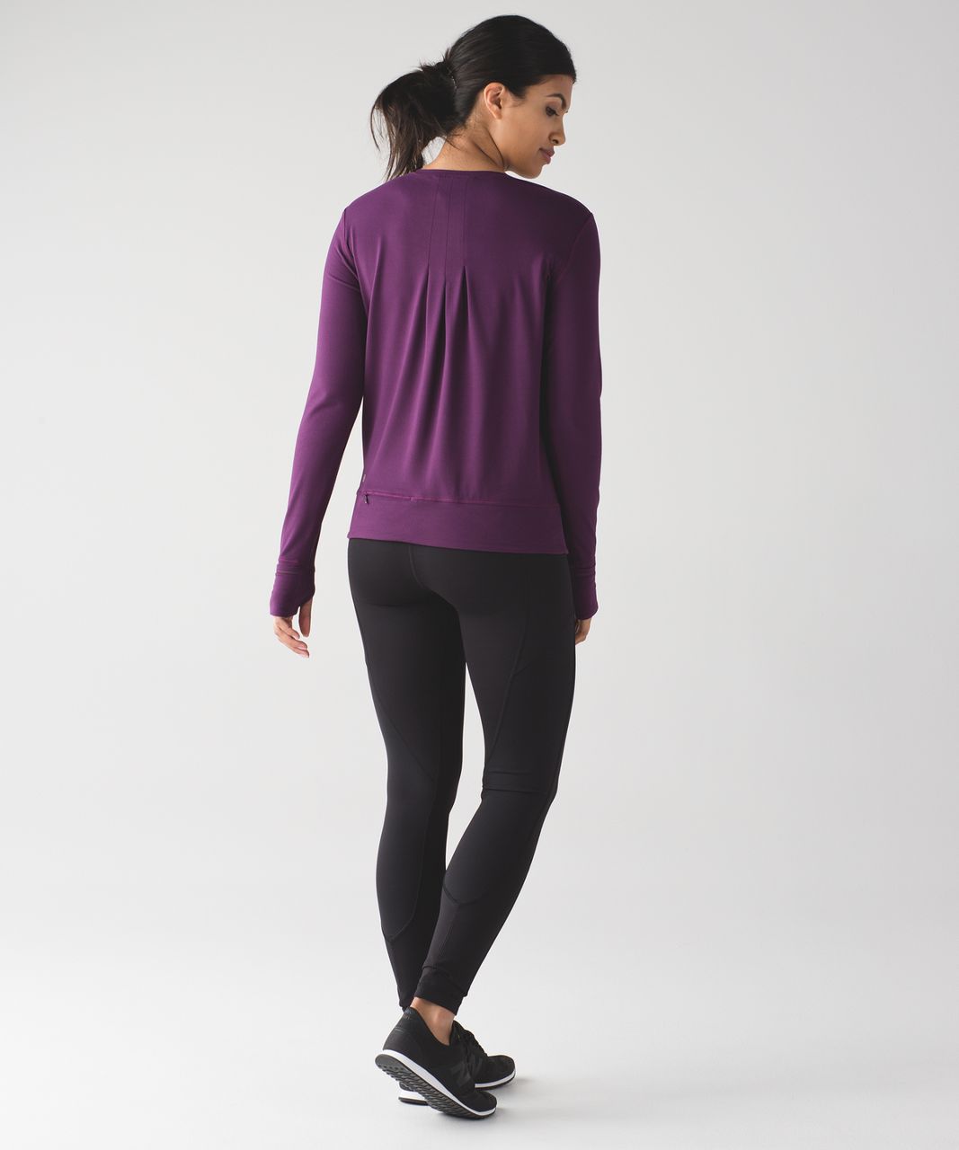 Lululemon Rush Hour Long Sleeve - Darkest Magenta