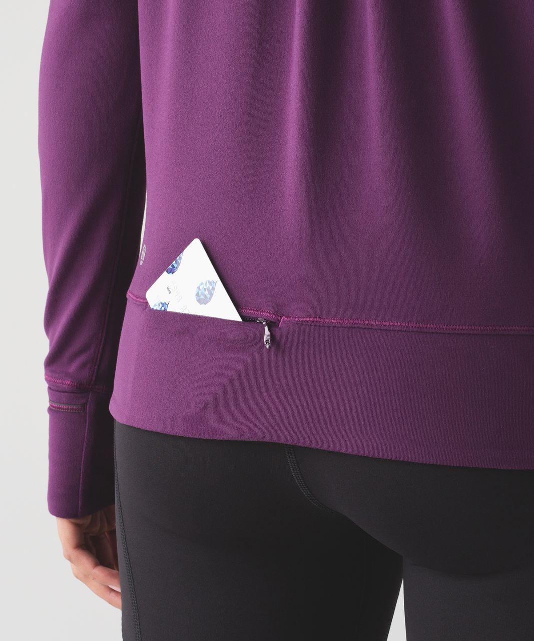 Lululemon Rush Hour Long Sleeve - Darkest Magenta