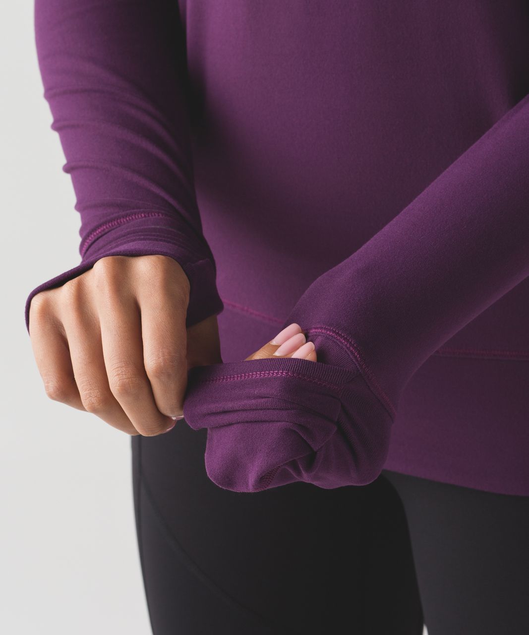 Lululemon Rush Hour Long Sleeve - Darkest Magenta