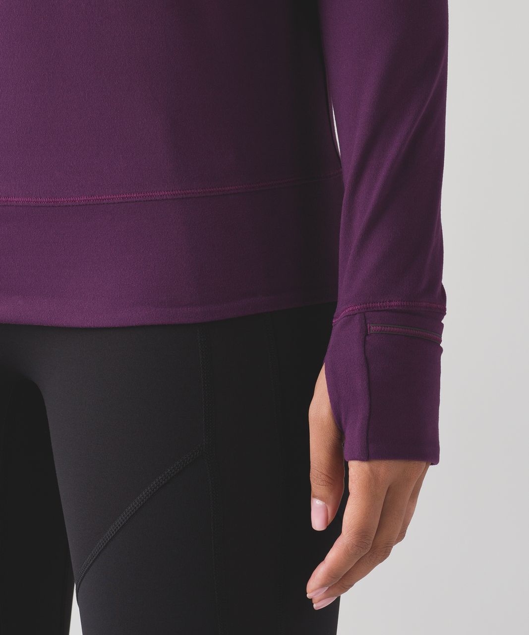 Lululemon Rush Hour Long Sleeve - Darkest Magenta