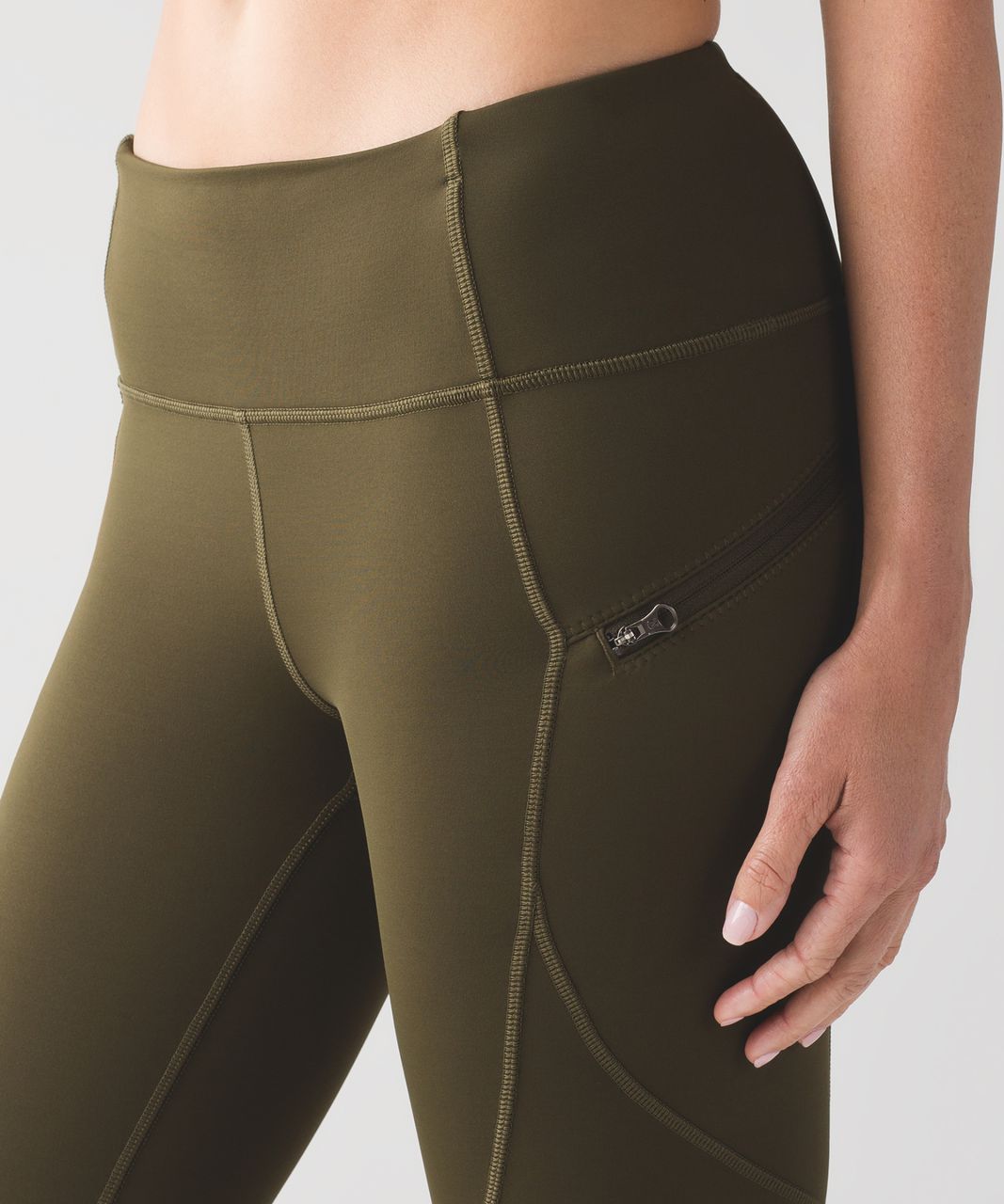 Lululemon First Mile Tech Tight - Military Green