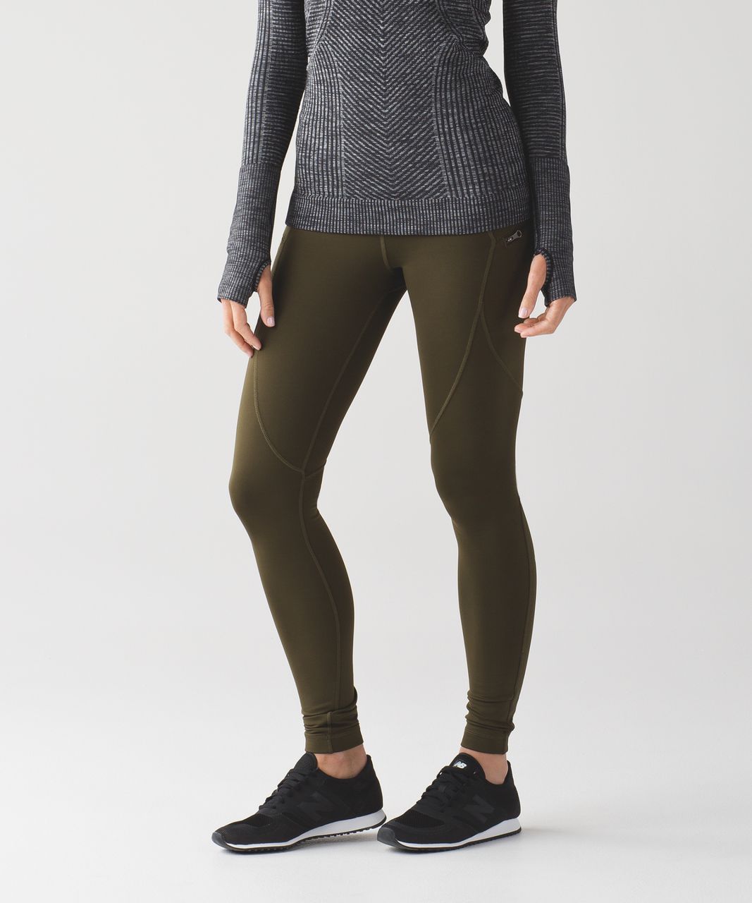 Lululemon First Mile Tech Tight - Military Green