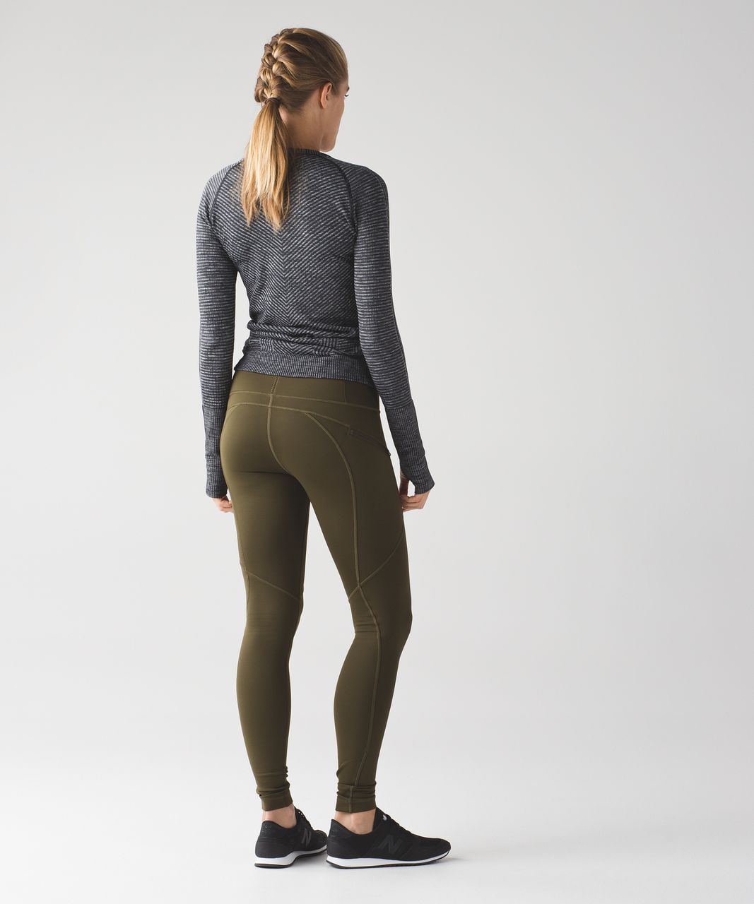 Lululemon First Mile Tech Tight - Military Green - lulu fanatics