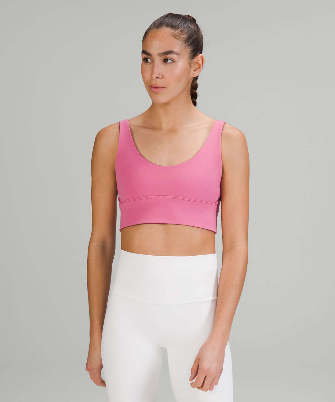 Lululemon Align Reversible Bra *Light Support, A/B Cup - Smoky Red / Pink  Blossom - lulu fanatics