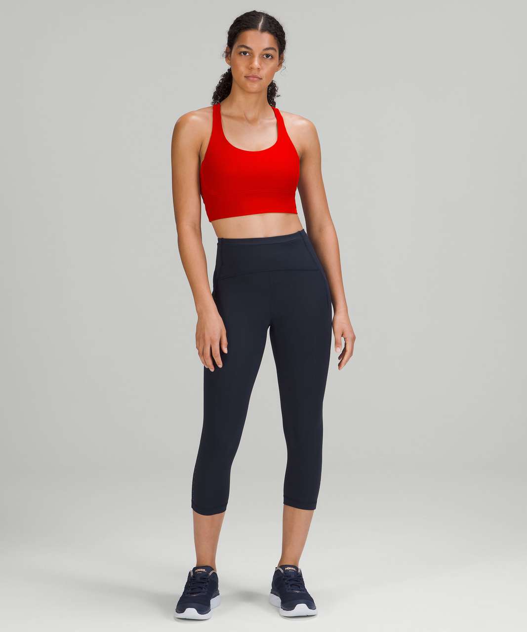 lululemon ENERGY LONGLINE - Brassières de sport à maintien léger - hot  heat/rouge - ZALANDO.BE