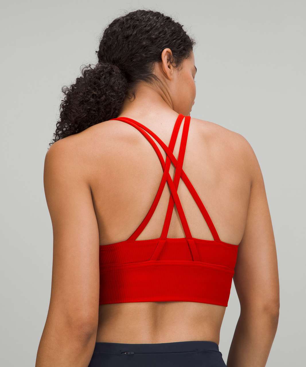 Lululemon Energy Bra Long Line 6 Red - $32 (52% Off Retail) - From addi