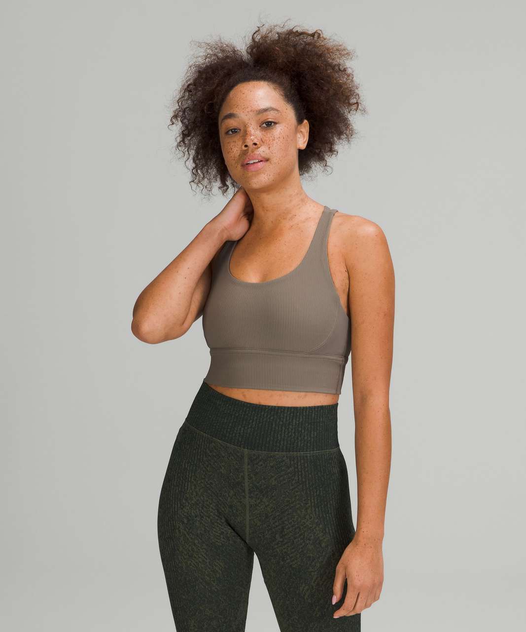 lululemon Energy Ribbed Longline Bra Medium Support, B–D Cups