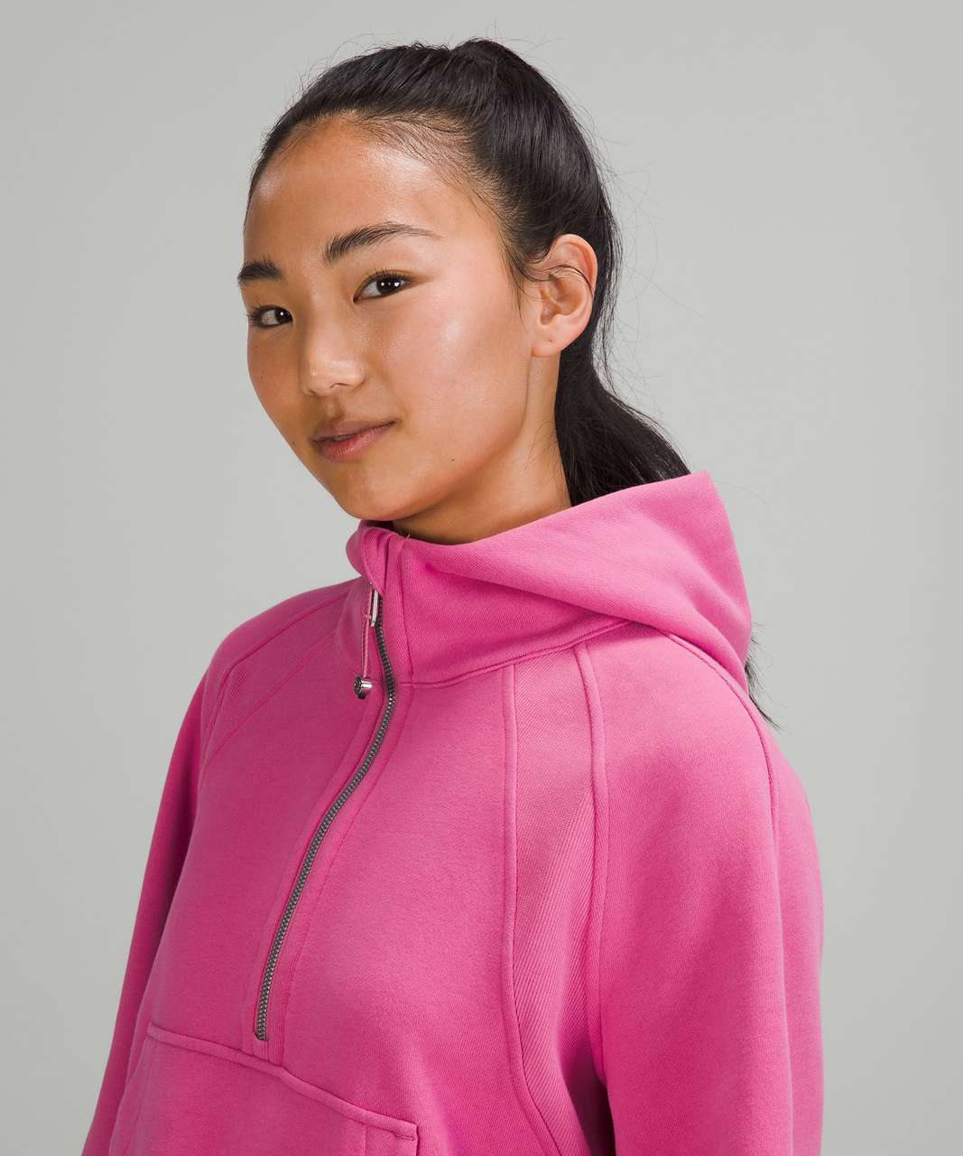 Lululemon Scuba Oversized Half Zip Lip Gloss Pullover Hoodie