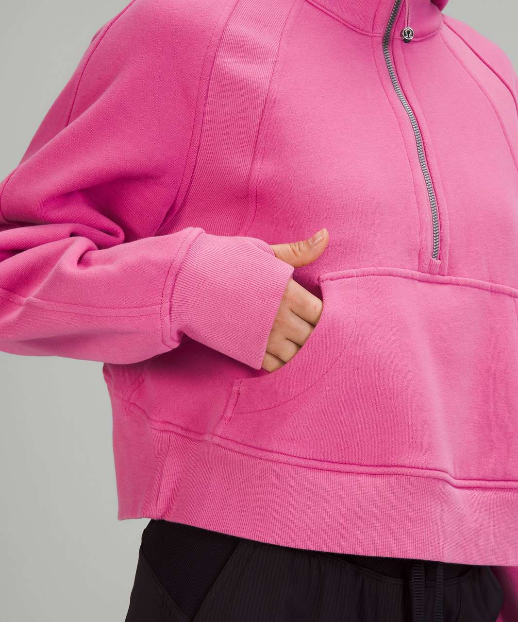 Lululemon Scuba Oversized Half-Zip Hoodie - Pink Blossom - lulu fanatics