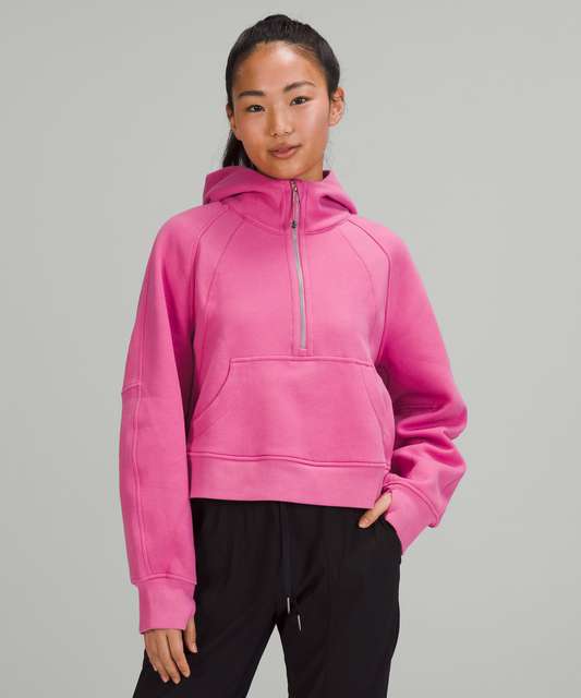 Lululemon Scuba Oversized Half-Zip Hoodie - Strawberry Milkshake - lulu ...