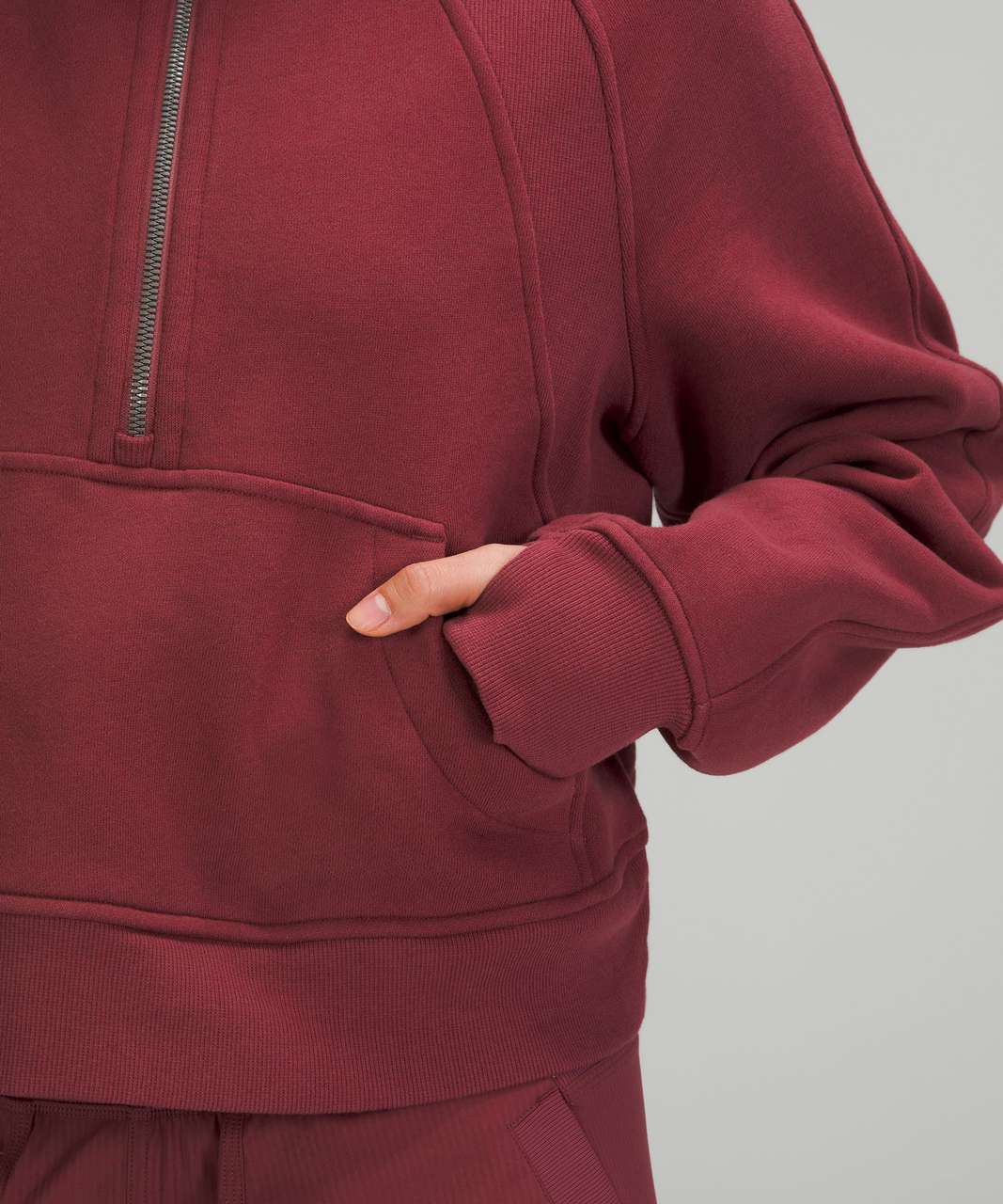 NEW W TAG Lululemon Oversized Scuba Half Zip Hoodie Cozy in Date Brown Red  6 £112.26 - PicClick UK