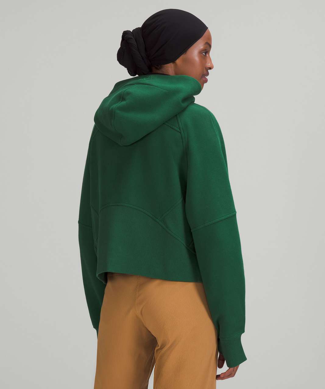 Lululemon Scuba Oversized Half-Zip Hoodie - Everglade Green - lulu fanatics