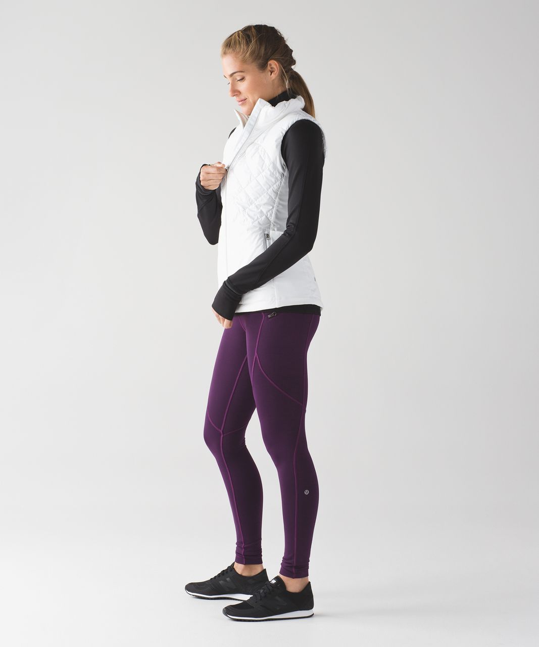 Lululemon First Mile Tech Tight - Darkest Magenta