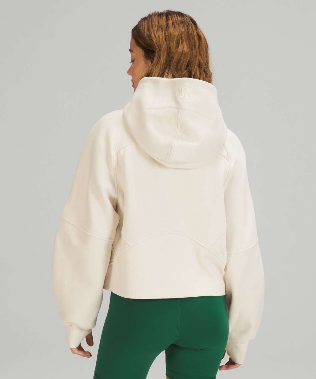 Lululemon Scuba Oversized Half-Zip Hoodie - White Opal - lulu fanatics