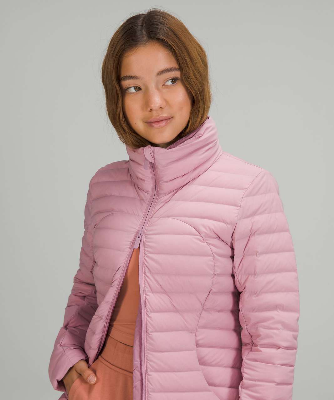 Lululemon Pack It Down Long Jacket - Pink Taupe