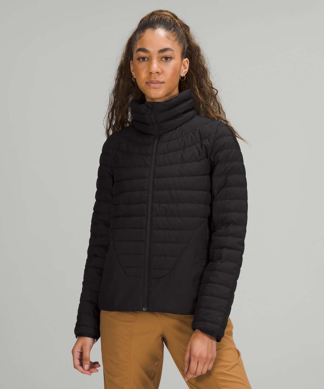 lululemon athletica Down-filled Long Puffer Jacket in Black