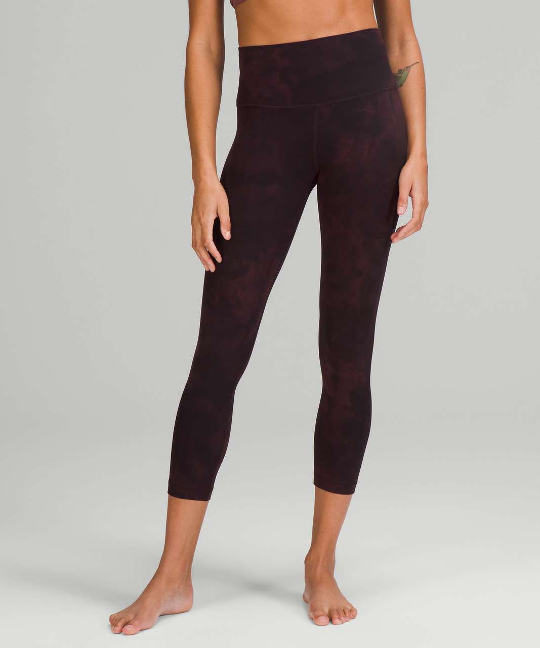 NEW LULULEMON Align Super High-Rise Crop 21 6 Cassis