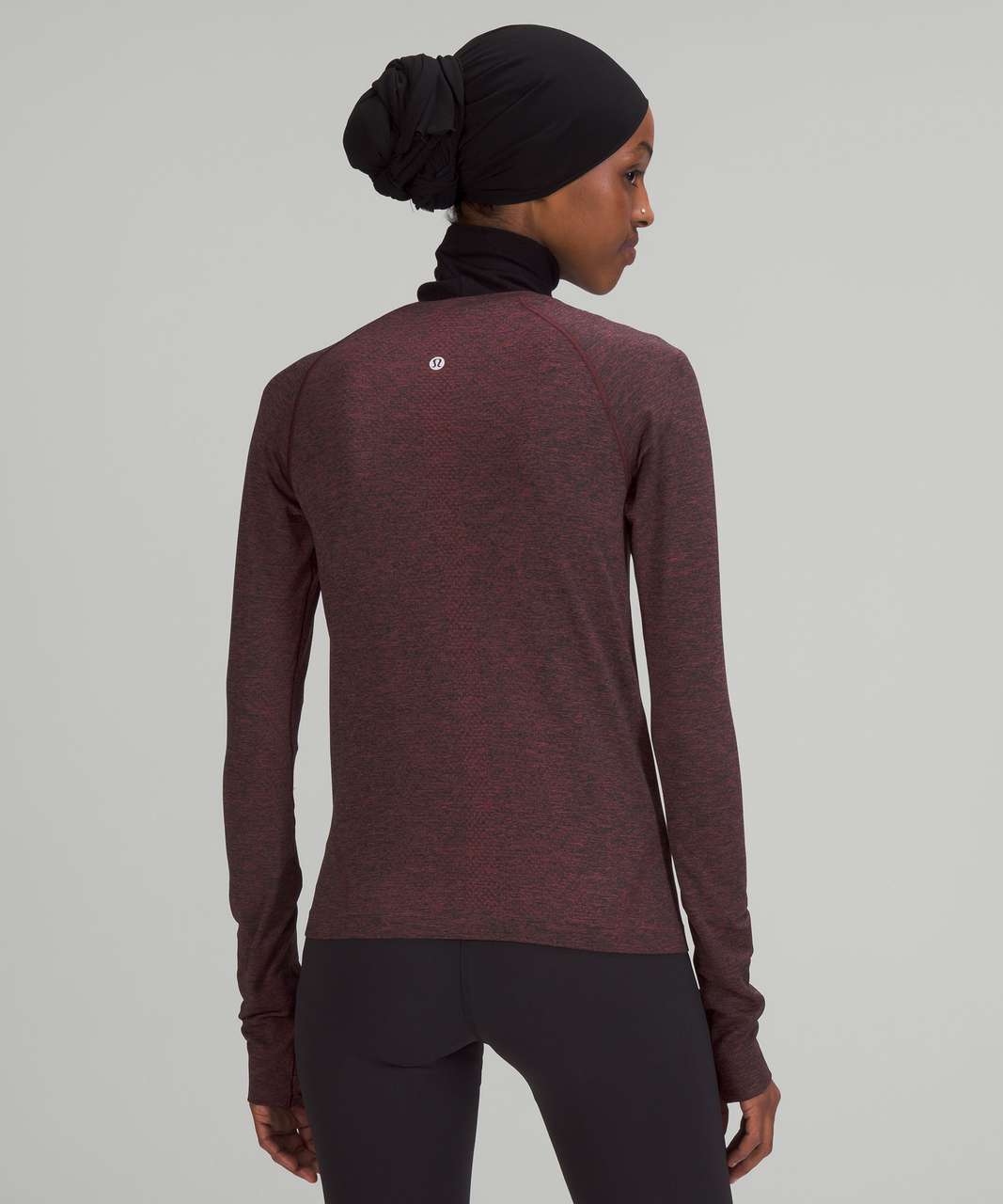 Lululemon Swiftly Tech Long Sleeve Shirt 2.0 *Race Length - Smoky Red / Black